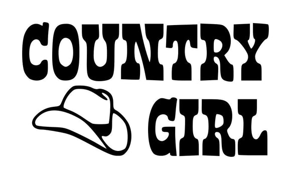 Country Girls Vinyl Decal Car Truck Window Graphics Stickers