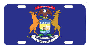 Michigan State Flag Tag Graphic for Truck SUV Car