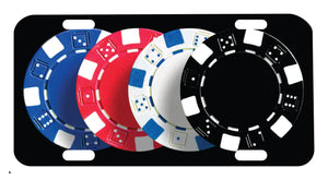 Poker Chips Tag Graphic for Truck SUV Car