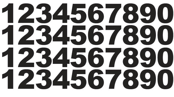 Numbers Decal Sign Business Home Window Door Wall Vinyl Decal