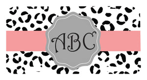 Personalized Monogram License Plate Tag Graphic for Truck SUV or Car