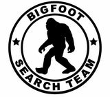 Big Foot Search Team Vinyl Decal Car Truck Window Graphics Stickers