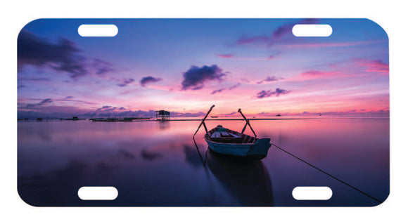 Sunset Row Boat Tag Graphic for Truck SUV Car