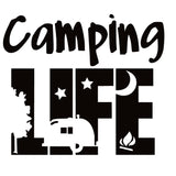 Camping Life Vinyl Decal Car Truck Window Graphics Sticker