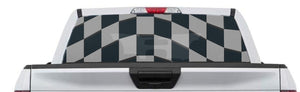 Checkered Flag Rear Window Perf Decal Graphic for Truck SUV