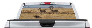 Deer in a Field Rear Window Perf Decal Graphic for Truck SUV