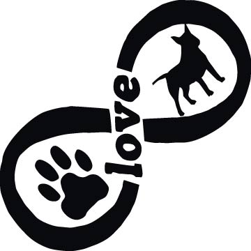 Dog Love Vinyl Decal Car Truck Window Graphics Stickers