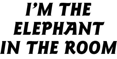 I'm the Elephant in the room Vinyl Decal Car Truck Window Graphics Stickers