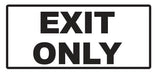 Exit Only Sticker Decal  Sign Business Home Window Door Wall Vinyl Decal