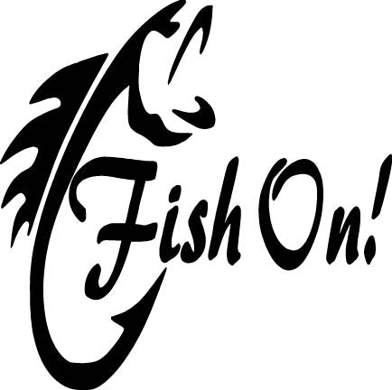 Fish On Vinyl Decal Car Truck Window Graphics Sticker