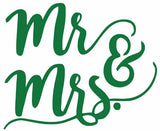 Mr and Mrs Vinyl Decal Car Truck Window Graphics Stickers