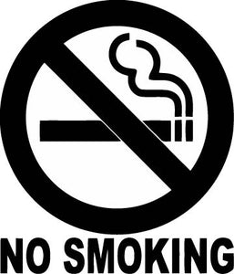 No Smoking Vinyl Decal Car Truck Window Graphics Stickers