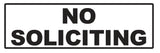 No Soliciting Sticker Decal  Sign Business Home Window Door Wall Vinyl Decal