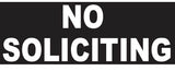 No Soliciting Sticker Decal  Sign Business Home Window Door Wall Vinyl Decal