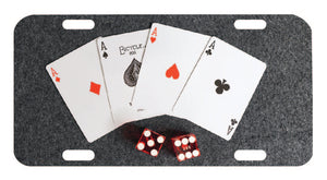 4 Aces Poker Cards Tag Graphic for Truck SUV Car