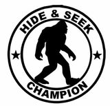 Sasquatch Hide and Seek Vinyl Decal Car Truck Window Graphics Stickers