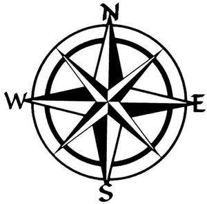 Compass Vinyl Decal Car Truck Window Graphics Stickers