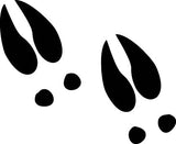 Deer Tracks Vinyl Decal Car Truck Window Graphics Stickers