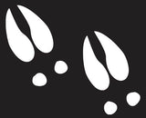 Deer Tracks Vinyl Decal Car Truck Window Graphics Stickers