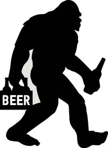 Drinking Sasquatch Vinyl Decal Car Truck Window Graphics Stickers