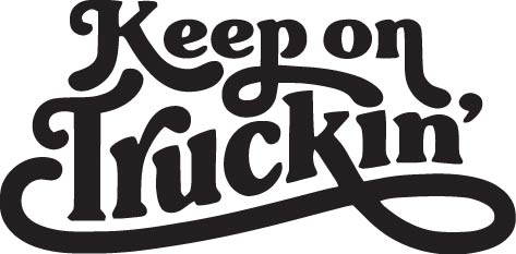 Keep Trucking! Vinyl Decal Car Truck Window Graphics Stickers