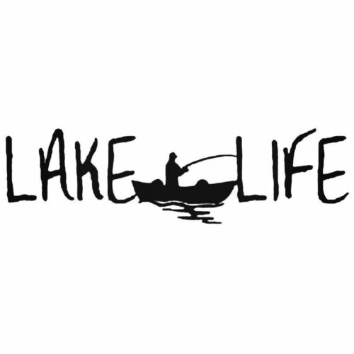 Lake Life Boat Vinyl Decal Car Truck Window Graphics Stickers