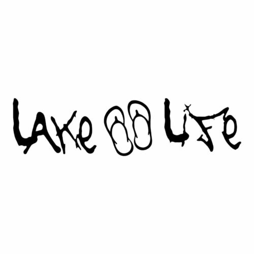 Lake Life Flip Flop Vinyl Decal Car Truck Window Graphics Stickers