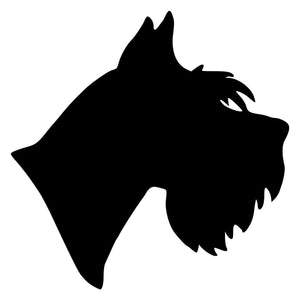 Schnauzer Head Vinyl Decal Car Truck Window Graphics Stickers