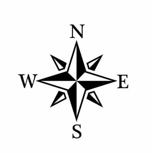 Compass Vinyl Decal Car Truck Window Graphics Sticker